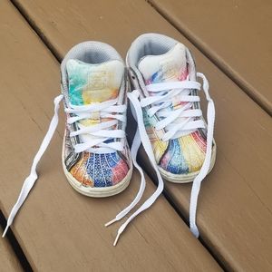 CUSTOM ADIDAS TIE DYE HIGH TOP SNEAKERS